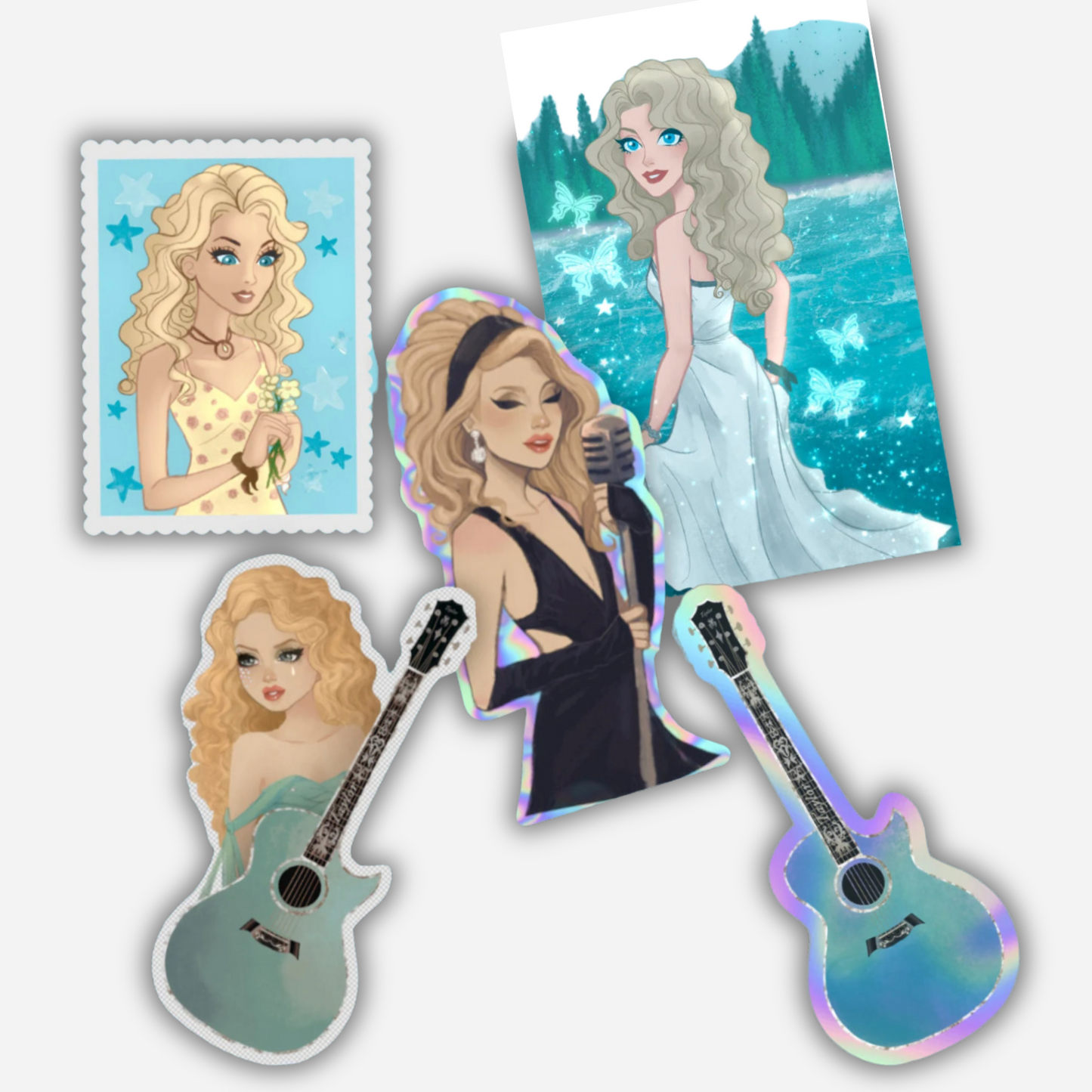 Stay Beautiful Clear Sticker Pack