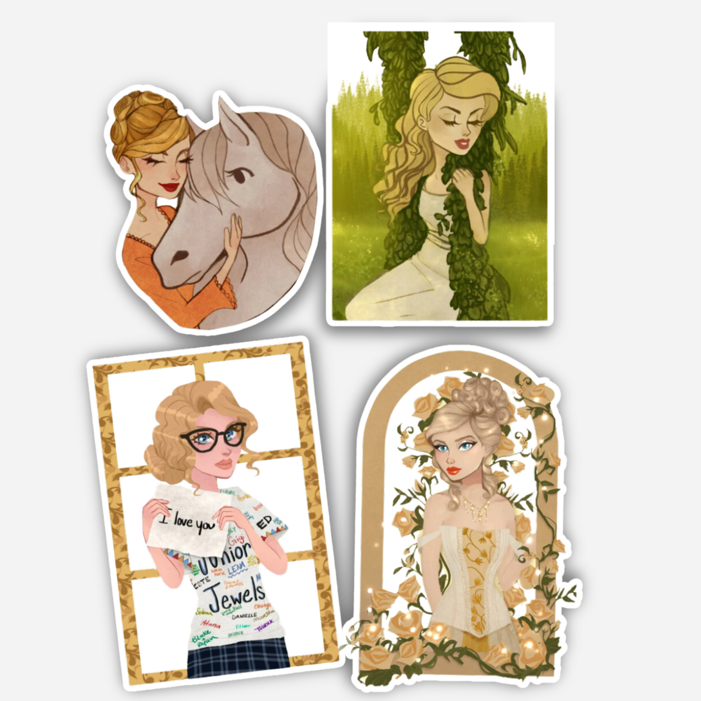 Love Story Clear Sticker Pack