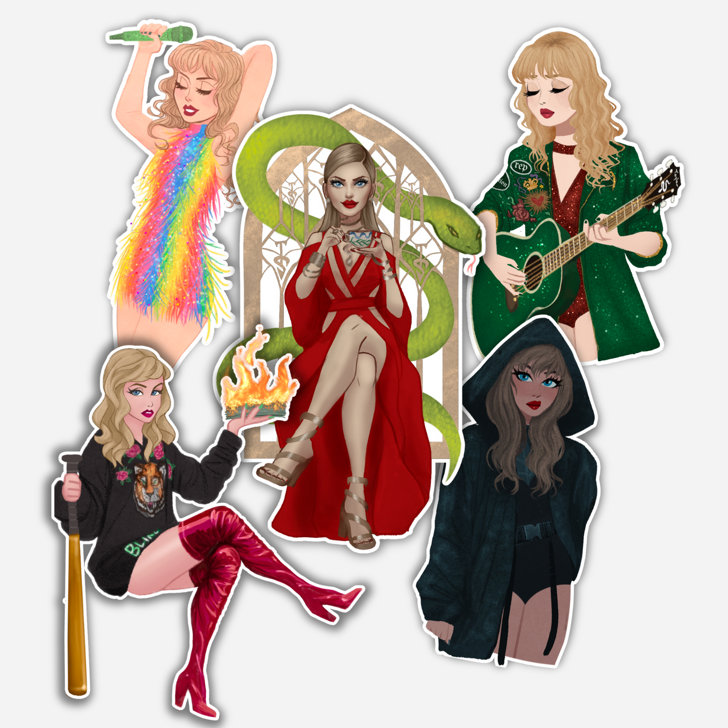 Gorgeous Clear Sticker Pack