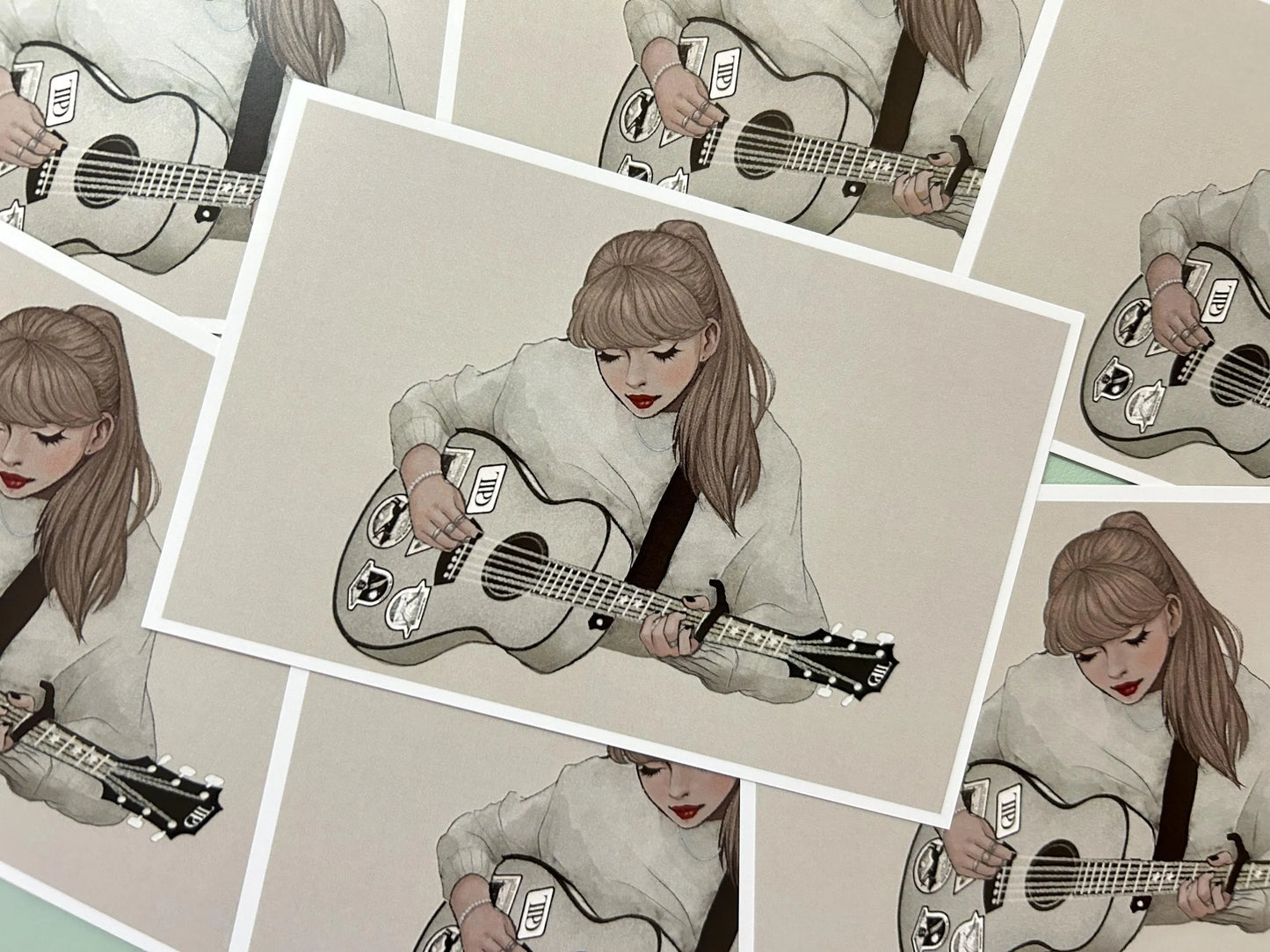 Tortured Guitarist Art Print