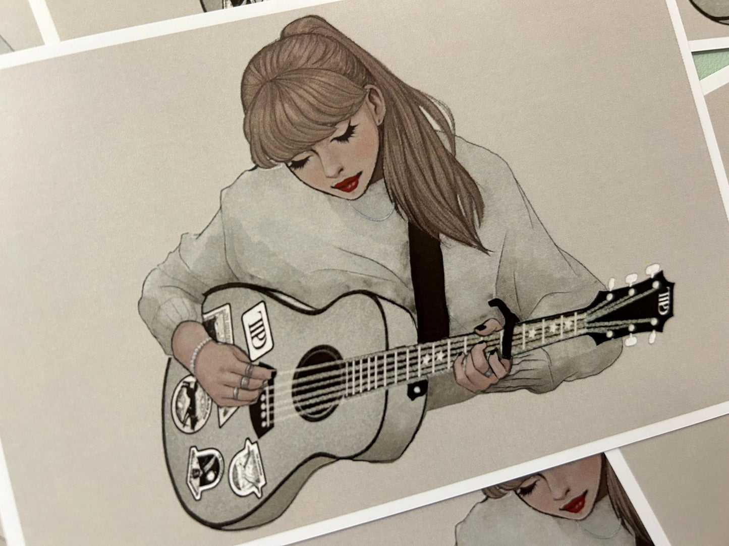 Tortured Guitarist Art Print